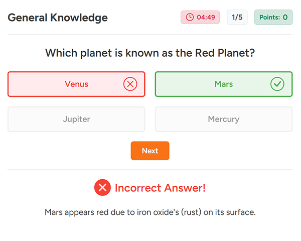 Quizey Quiz Maker Dashboard